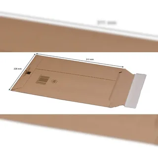 smartboxpro Versandtaschen aus Karton, Wellpappe, A4-100Stück