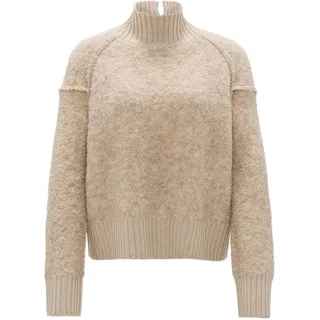 OPUS Damen Pullover | Strickpullover PUKLANA Loose mit Wolle Macadamia, 36 - 36