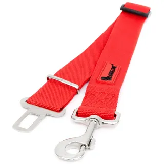 Lantelme Autohundegeschirr Auto Hundegurt Auswahl Länge Farbe Sicherheitsgurt Autogurt Adapter, Hunde Tier Gurtadapter 4,5cm Breit 60 bis 95cm Lang Tiertransport rot 95cm
