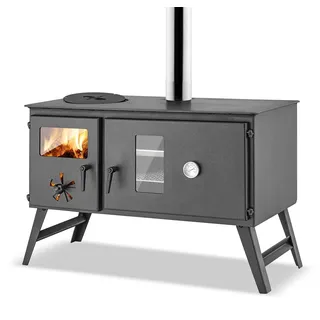 Outdoor-Küchenherd TRAUDEL - Holzbackofen, Gartenkamin, Zeltofen, Pizza-Ofen, Brotbackofen, Gartenofen