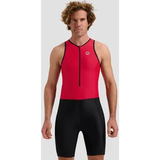 Triathlonanzug Herren Triathlon Florida Trisuit schwarz|rot S