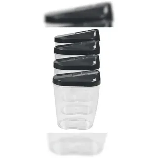 Benson Tools Vorratsdosen Set transparent 1,5 l / 0,85 l / 0,6 l / 0,5 l 4-teilig