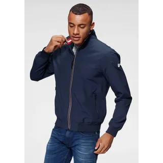 ALPENBLITZ Blouson "Brügge", Herren, Gr. 3XL (64/66), blau (navy), Web, Obermaterial: 65% Baumwolle, 35% Polyamid. Futter: 100% Polyester, normal, Rippstrickbündchen, Jacken Blouson, Übergangsjacke im casualer Stil, mit Stehkragen