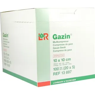 Lohmann & Rauscher Gazin Kompresse 10x10cm 12fach groß steril 20x5 st