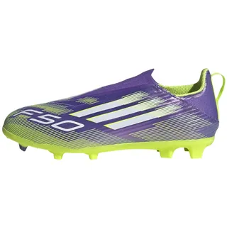 adidas F50 League Laceless FG/MG Purple Rush / Cloud White / Lucid Lemon 28