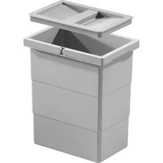 HAILO Einbaumülleimer 7 l Hellgrau