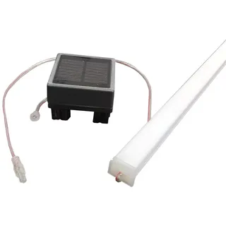 WPC Profi Zaun Solar LED Lichtleiste für Zaunpfosten inkl. Solarmodul, (LED Lichtleiste)