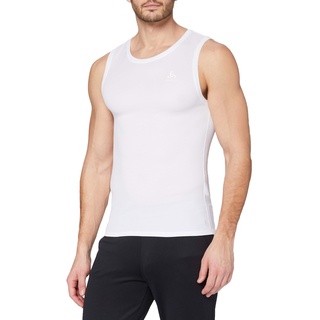 Odlo Herren ACTIVE F-DRY LIGHT Baselayer Unterhemd mit Rundhals, White, S