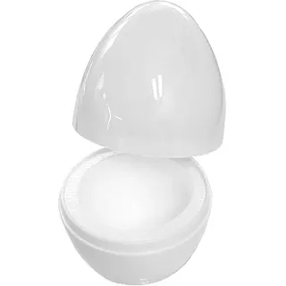 Quality-Collection Eierwärmer Thermo-Ei | Der Klassiker für warme Frühstücks- und Ostereier | Integriertes Styropor für langanhaltende Wärme | Ideal für Zuhause, Camping und Picknick | 4er-Set | Weiß