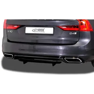 RDX Racedesign Heckschürzenansatz 'Diffuser U-Diff' kompatibel mit Volvo S90/V90 R-Design 2016- (PU)