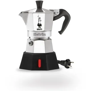 Bialetti Moka Elettrika 2 Tassen Silber/Schwarz