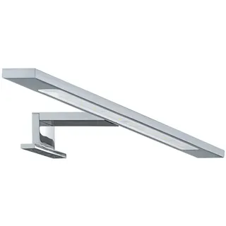 EGLO LED Spiegelleuchte Imene, Lampe Spiegel Badezimmer, Alu in chrom, Glas satiniert in weiss neutralweiß