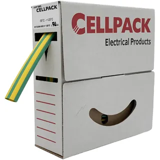 Cellpack Schrumpfschlauch-Abrollbox SB/24-8/grün-gelb/4m