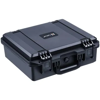 Lykus HC-3510 Wasserdicht Koffer mit anpassbar Rasterschaumstoff, Innengröße 35x30x13 cm, geeignet für DSLR Kamera, kleine Drohne, Fotogeräte, Werkzeugkoffer,Camcorder,Messgeräte und andere