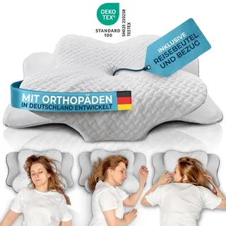 Glückstoff Orthopädisches Kissen (ERGO) weiß