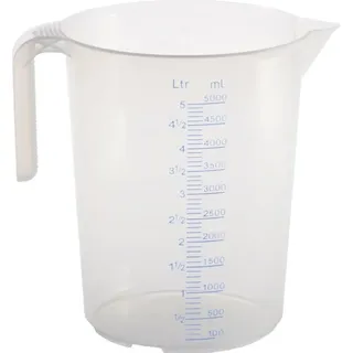 Hünersdorff Messkanne 5000 ml PP transp.D203xH257mm Griff offen