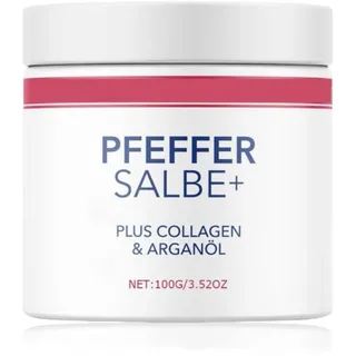Pfeffersalbe Plus, Pfeffersalbe zum Bräunen, Hautreparatur Pfeffer Salbe, Reichhaltige Salbe mit Plus Collagen & Arganöl, Pfeffer Reichhaltige Salbe, Feuchtigkeitsspendende Gesichtscreme (1)