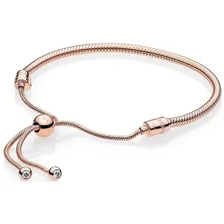 Pandora Moments Schiebeverschluss Schlangen-Gliederarmband roségold 589652C01-2 Größe 28