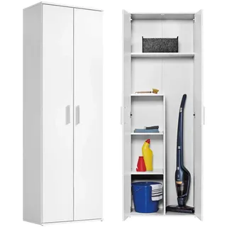 mokebo Der Lange Besenschrank 60x180x34 cm weiß