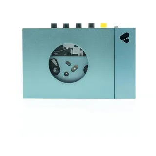 we are rewind Tragbarer Bluetooth Kassettenspieler Kurt blau WE-001-B1