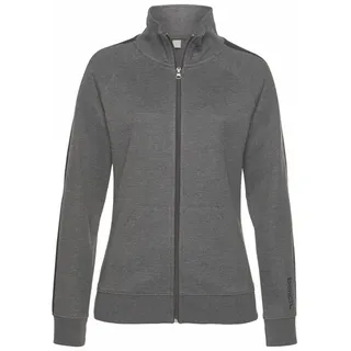 bench. loungewear Sweatjacke Damen anthrazit-meliert-schwarz Gr.36/38