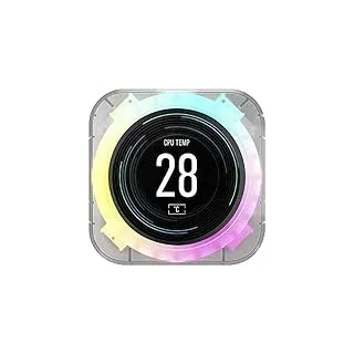 Corsair iCUE Elite CPU-Kühler LCD-Display Upgrade-Kit - IPS-LCD-Bildschirm mit anpassbarer Anzeige, 24 Bit Farbtiefe, 16,7 Millionen Farben, Ring mit 24 RGB-LEDs, Kompatibel mit iCUE Software - EIS