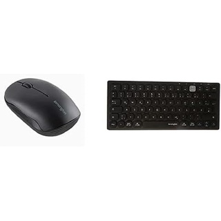 Kensington Set Kompakte Multi-Device Dual Wireless Tastatur, Bluetoothfähig, K75502DE & Kensington Pro Fit Bluetooth Mobile Maus (3.0 oder 5.0), Beidhändig verwendbar, K74000WW