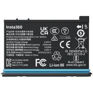 INSTA360 Kamera-Akku 2290 mAh Schwarz