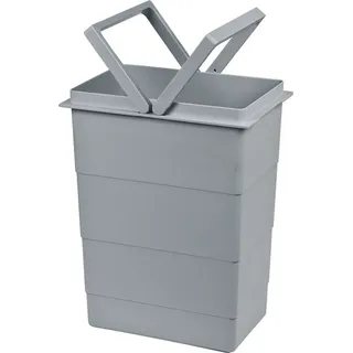 HAILO Einbaumülleimer 8 l Hellgrau