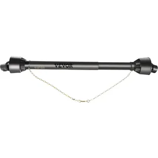 Vevor Zapfwelle T4 Gelenkwelle, Antriebswelle, 34,9 mm großen 6-Keil-Ende für den Traktor, ausziehbar von 1100 bis 1550 mm, Ideal für Rasenmäher, Freischneider, Bodenfräsen, Düngerstreuer