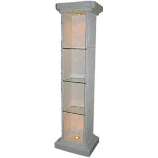 Vitirne Eckvitrine Fossil Eckregal Verkausvitrine Standsäule Säule Römische