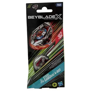 Hasbro Speed-Kreisel Beyblade X Steel Samurai 4-80T Kreisel Booster Pack – Balance-Typ mit bunt