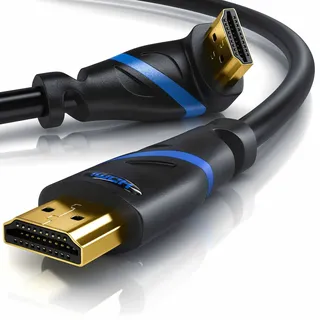 Primewire 8K Premium HDMI Ultra High Speed Kabel 2.1 90° gewinkelt, 7680 x 4320 @ 120 Hz mit DSC - 1m