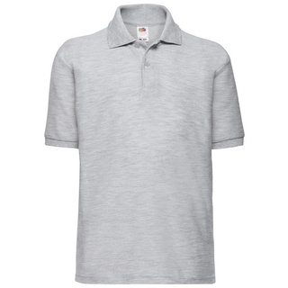 FRUIT OF THE LOOM 65/35 Polo Kids Kinder Poloshirt UNI - Grau
