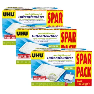 UHU Luftentfeuchter Nachfüllpack 3 x 450 g