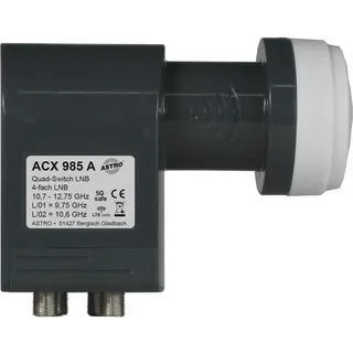 Astro ACX 985 A - Speisesystem Quattro-Switch-LNB 40mm), LNB, Schwarz,
