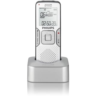 Philips LFH0868/00 Voice Tracer Digitaler Recorder Diktiergerät USB-Dockingstation mit Zoom Mic System