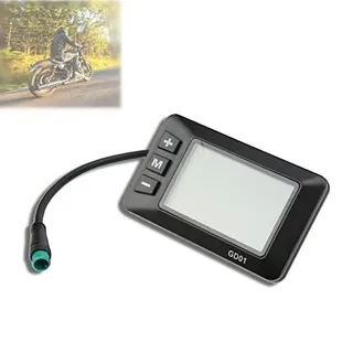 Elektrisches Fahrrad-Display, 36 V, 48 V, LCD, GD01-Display, 5-poliger wasserdichter Stecker für 22,2 mm Lenker für Vereinbarung 2 Kommunikationsprotokoll-Controller