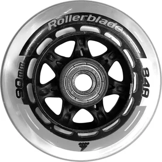 Rollerblade Rollerblade, 90mm/84a 8er Pack Rollenset 2022 inkl. Sg9 tro - - Schwarz/Silber