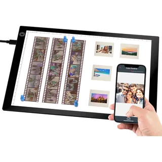 eyesen Diascanner Ultradünner 12 x 9 Zoll LED Lichtpaneel, Negativ und Film Fotodias, Diascanner zum Digitalisieren Tragbarer - Konvertiert 35 mm Dias in Digitale JPG Bilder für Negative und Film Fotodias