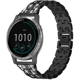 Edelstahl Diamanten Armbänder für Garmin Venu 3/ Venu 2/ Vivoactive 4 Armband, Damen Metall Strass Bänder mit Verstellbare Glitzer Ersatzarmband mit Garmin Venu 3/ 2/ Vivoactive 4 Uhrenarmband (3)