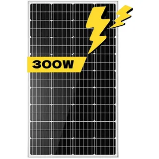 300W Solarpanel 18V Monokristallin PV Anlage Solarmodul für RV Boote Holzhäuser und Balkonkraftwerk