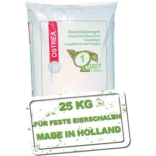 OEM OSTREA Muschelschalengrit 1-2,5 mm 25 kg Gr 1 Muschelgrit Muschelschot Grit