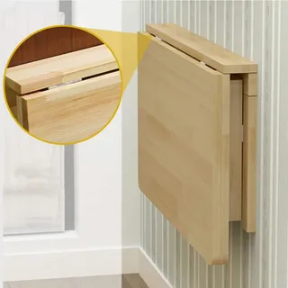 Wandklapptisch Klapptisch,Tisch ausklappbar Küchentisch Esstisch klappbar aus Holz An der Wand hängender länglicher und Esstisch, Schreibtisch, Frühstückstisch Schreibtisch Mehrzwecktisch