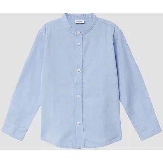 s.Oliver Chambray-Hemd mit Stehkragen im Slim Fit - blau - 116/122