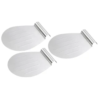 3er-Set Tortenhebe-Bleche aus Edelstahl mit Griffmulde, 33 x 26 cm
