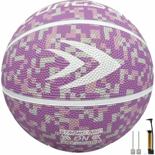Hochwertiger Gummibasketball (27,5") Größe 5# Lavendelrosa