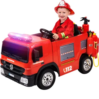 ACTIONBIKES MOTORS Kinder-Elektro-Feuerwehrauto SX1818 rot (70 W)