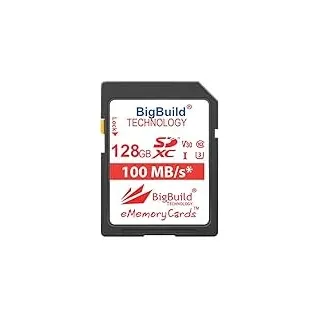 BigBuild Technology 128 GB Ultra Fast U3 SDXC Speicherkarte 100 MB/s kompatibel mit Panasonic Lumix DC-G100, DC-G110 Kamera