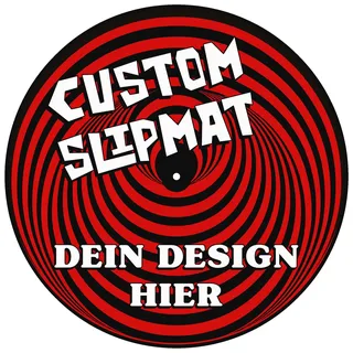 Custom bedruckte Filz-Slipmat für Plattenspieler | Personalisiert mit Bild, Design oder Logo | Hochwertiger Druck auf weichem Premium-Filz | Vinyl Zubehör für DJs & Sammler – Handgefertigt in Berlin